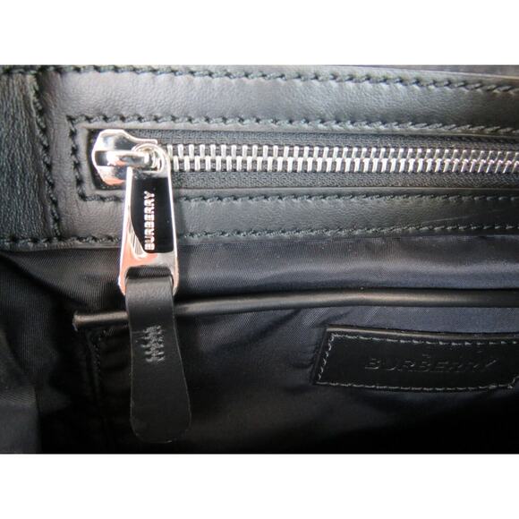 NWT BURBERRY RUCKSACK BLACK NYLON BUCKLE LEATHER BACKPACK BAG MEDIUM $1290 main image 4